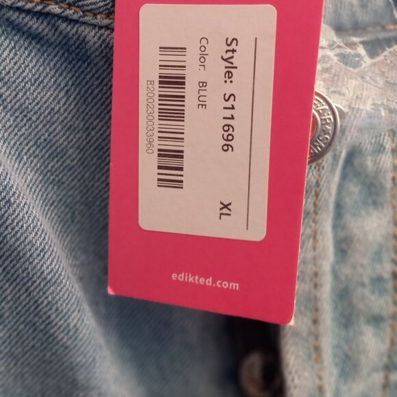 Edikted JEANS Women's Flame Leg NWT XL, High Waist 32" x 30" - Picture 11 of 15